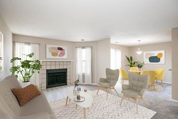 Spacious living room